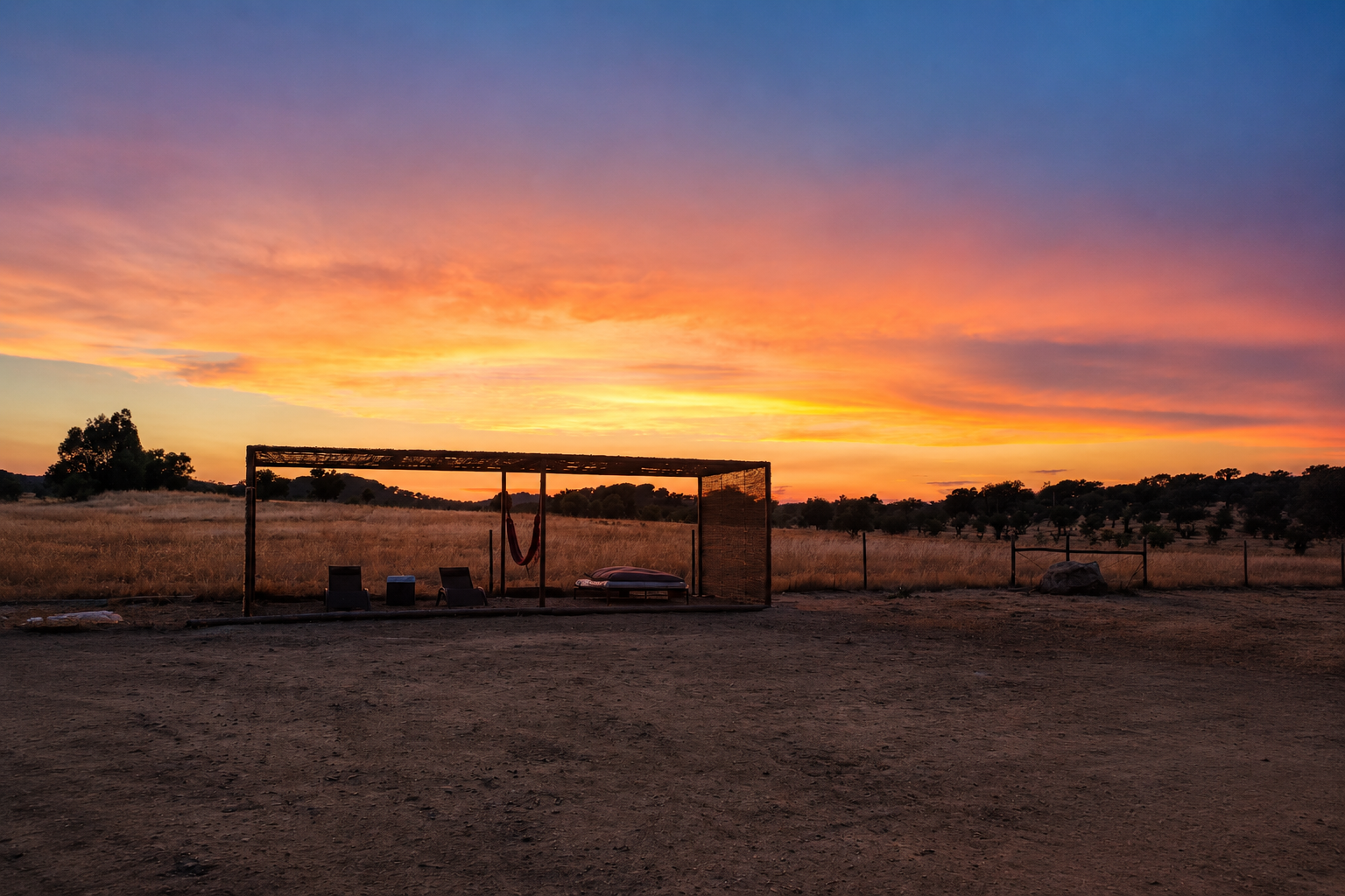 Sunset at Recanto D´Idjaro, Alto Alentejo